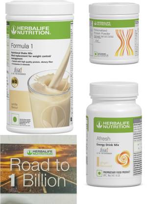 HERBALIFE Formula 1 Vanilla , PP Powder 200 G , Afresh Energy Mix - Ginger Protein Shake