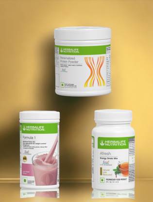 HERBALIFE F1 SHAKE MIX-ROSE KHEER,TULSI AND PP-200GM,(PACK OF 3) Protein Shake