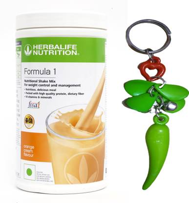 HERBALIFE Formula 1 Nutritional Shake -Orange Flavor With Unique Key Chain Protein Shake