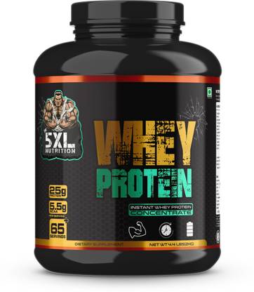 The 5xl Nutrition Whey Protein Concentrate with digestive enzymes | 25g Protein, 5.5g BCAA | Whey Protein