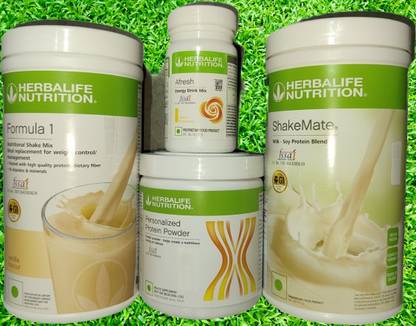 Herbalife Nutrition F1 SHAKE Vanilla + Protein Powder 200 G+ Shake Mate + Afresh - Lemon Protein Shake