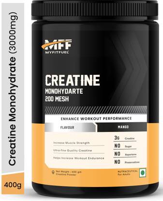 MyFitFuel Creatine Monohydrate 200 Mesh [Micronized], (400 gm) Mango Creatine