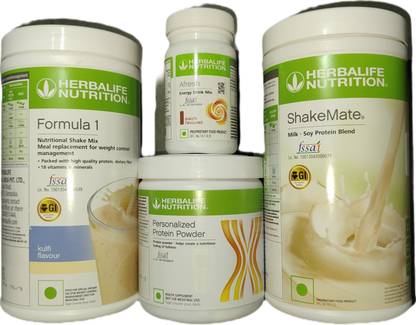 Herbalife Nutrition Formula 1 Kulfi + Protein Powder 200 G+ Shake Mate + Afresh - Eilachi Protein Shake