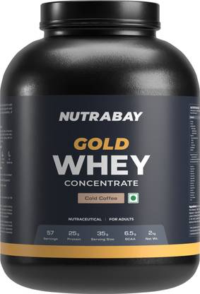 Nutrabay Gold 100% Whey Protein Concentrate with Digestive Enzymes & Vitamin Minerals Whey Protein