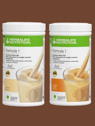 HERBALIFE F,1 ORENGE,-VANILLA,SHKLE 1000GM,[PACK2]
