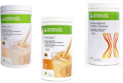 HERBALIFE Formula 1 Shake Vanilla & Orange Cream Flavor With Protein Powder 400 Gm Protein Shake