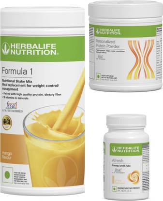 HERBALIFE F1 SHAKE Mango , PP Powder 200 G , Afresh - Ginger Protein Shake