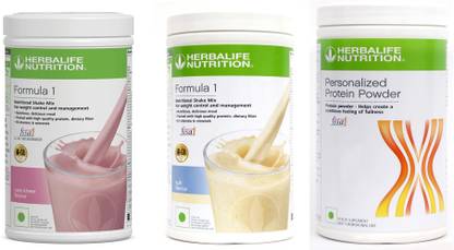 HERBALIFE FORMULA1 ROSE KHEER + KULFI + PROTEIN POWDER 400 GRAM Protein Blends