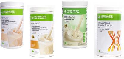 HERBALIFE FORMULA-1SHAKE VANILLA-500+BANANA-500+PP-400+SHAKEMATE-500G Whey Protein