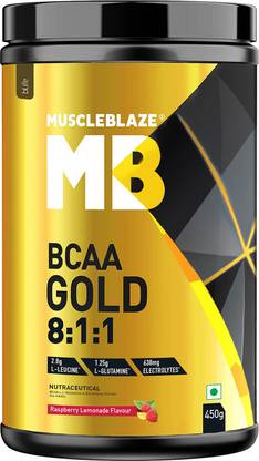MUSCLEBLAZE BCAA Gold 8:1:1 (Raspberry Lemonade) BCAA