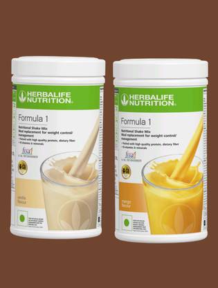 HERBALIFE F,1 MANGO,-VANILLA,SHKLE 1000GM,[PACK2]