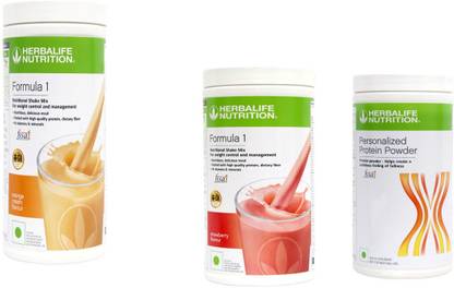HERBALIFE Formula 1 Shake ORANGE+STRAWBERRY+ Protein Powder 400 Gram Protein Shake