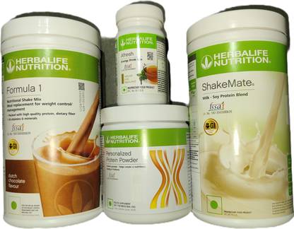 Herbalife Nutrition Formula 1 Chocolate + Protein Powder 200 G+ Shake Mate + Afresh - Tulsi Protein Shake
