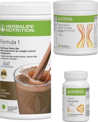 HERBALIFE F1 SHAKE Chocolate , PP Powder 200 G , Afresh - peach Protein Shake
