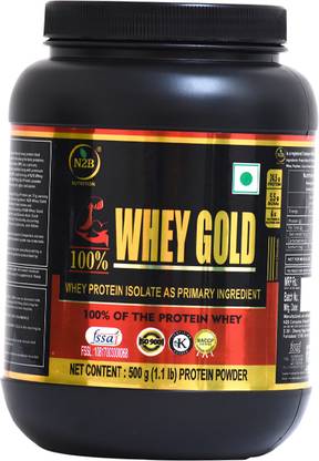 N2B Whey Gold Protein Supplement Powder Weight Gainers/Mass Gainers 500g Weight Gainers/Mass Gainers