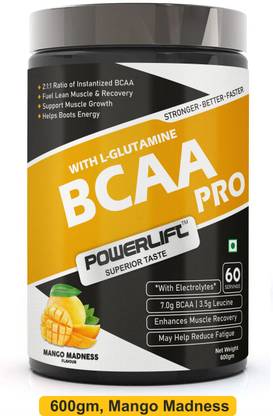 POWERLIFT BCAA Pro With Electrolyte, Reducing Muscle Breakdown & Muscle Recovery BCAA