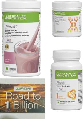 HERBALIFE Formula 1 Rose kheer , PP Powder 200 G , Afresh Energy Mix - Peach Protein Shake