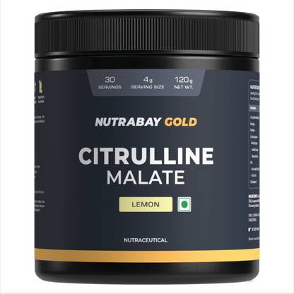 Nutrabay Gold Citrulline Malate 2:1 Supplement Powder. Boosts Nitric Oxide, Amino Acid, Pre Workout