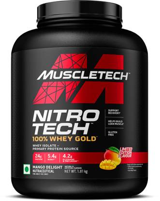 Muscletech NITRO-TECH 100 WHEY GOLD WHEY ISOLATE PRIMARY SOURCE Whey Protein