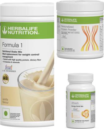 Herbalife Nutrition F1 SHAKE Vanilla , PP Powder 200 G , Afresh - Ginger Protein Shake