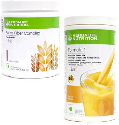 HERBALIFE FORMULA 1MANGO FLAVOU WITH ACTIVE FIBER COMPLEX SET OF 2 Protein Shake