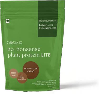 COSMIX No-Nonsense Protein Lite | 16g Serve | Everyday Gut-Friendly for Adults Plant-Based Protein