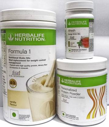 HERBALIFE Nutrition Vanila Flavor 500g Protine Powder 200g & Tulshi Afresh 50g Plant-Based Protein