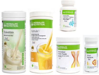 HERBALIFE FORMULA1MANGO 500PROTIEN200GAFRESHENERGYDRINK LEMON50 + SHAKEMATE + CALCIUM Whey Protein