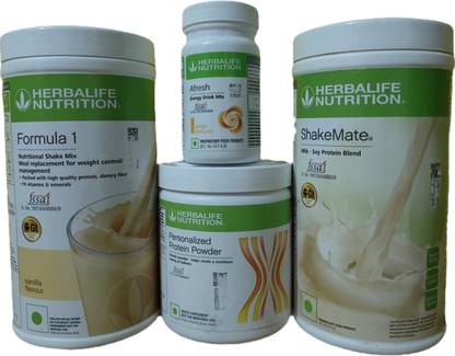 Herbalife Nutrition WEIGHT LOSS FORMULA 1 VANILLA SHAKE SHAKEMATE PROTEIN POWDER200GM AFRESH GINGER Protein Shake