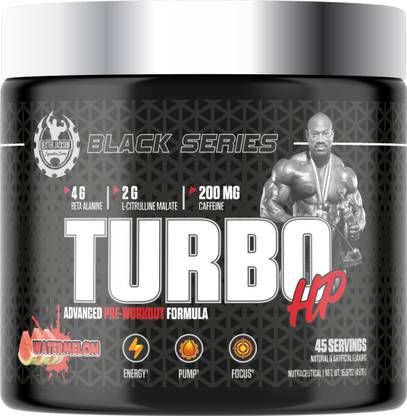 dexter jackson DJSS BLACK SERIES PRE WORKOUT TURBO HP 45 SERVING WATERMELON Pre Workout