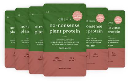 COSMIX No-Nonsense | Organic Rice & Pea Isolate| 24g Protein/Serving| Vegan|Gluten Free Plant-Based Protein