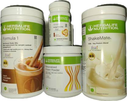 Herbalife Nutrition Formula 1 Chocolate + Protein Powder 200 G+ Shake Mate + Afresh - Eilachi Protein Shake