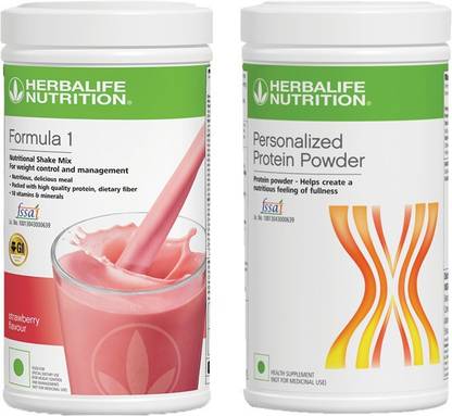 HERBALIFE WEIGHT LOSS COMBO STRAWBERRY-500 GM+PROTEIN POWDER-400 GM Plant-Based Protein