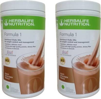 HERBALIFE Formula 1 Nutritional Shake Chocolate Flavour 2 Pcs Combo Pack Plant-Based Protein
