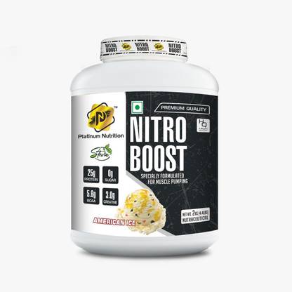 protein collection Platinum nutrition Nitro Boost whey protein 2 kg American ice flavour Whey Protein