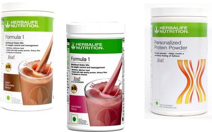 HERBALIFE Formula 1 Shake Chocolate & Rose Kheer Flavor With Protein Powder 400 Gm Protein Shake