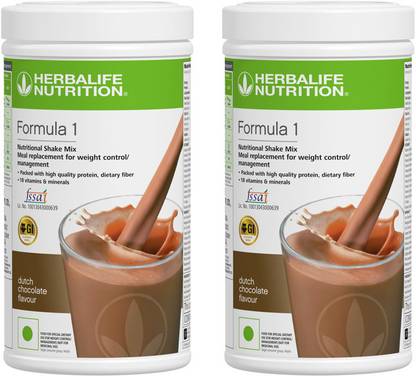 HERBALIFE Formula 1 shake mix Chcolate 500Gm(Pack of 2) Protein Shake
