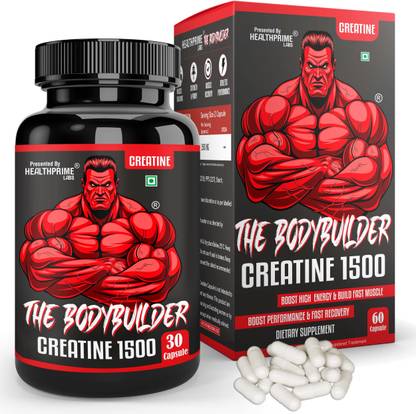 HEALTHPRIME LABS The Bodybuilder Micronised Creatine Monohydrate | Lab Tested | Pure Creatine Creatine