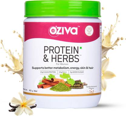 OZiva Protein & Herbs for Women |Manage Weight & Metabolism| Reduce Body Fat |No Sugar Whey Protein