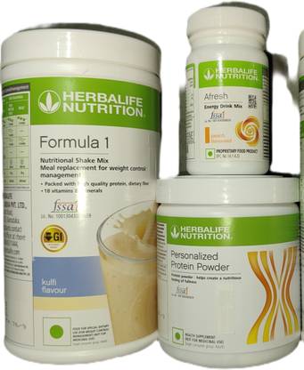 Herbalife Nutrition F1 Shake Kulfi + Protein Powder 200 G + Afresh - Peach Protein Shake