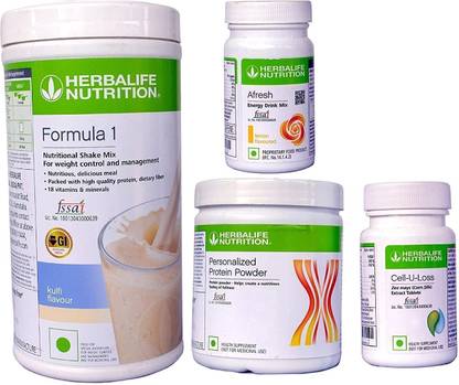 Herbalife Nutrition f1 kulfi 500 g, protein 200 g, cell u loss, afresh energy drink mix (Lemon) Protein Blends