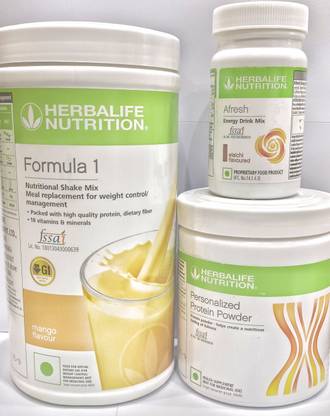 HERBALIFE Formula1 Mango Flavor 500g Protine Powder 200g & Elachi Afresh 50g Protein Blends