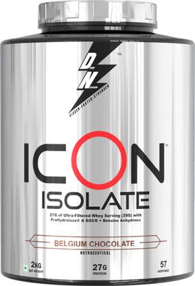 Dn With Divine Nutrition ICON ISOLATE PROTEIN, 27g Protein, 35g per serving, 56 Serving Whey Protein