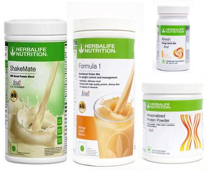 HERBALIFE FORMULA1 ORANGE 500 PROTIEN 200 GAFRESHENERGYDRINK GINGER 50 +SHAKEMATE 500 G Plant-Based Protein