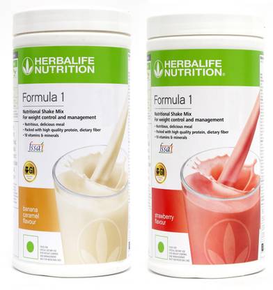 HERBALIFE FORMULA 1 BANANA & STRAWBERRY 2 PIECES Protein Shake