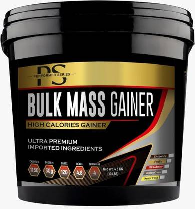 PERFORMER SERIES Bulk Mass Gainer for Bulk Gain (4.5 KG Dutch Chocolate) Weight Gainers/Mass Gainers