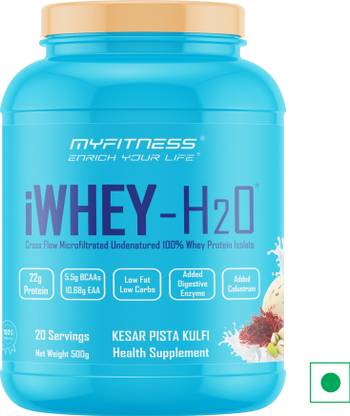 MYFITNESS iWhey H2O Kesar Pista Kulfi 500g Whey Protein