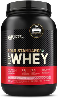 Optimum Nutrition (ON) Gold Standard 100% Protein Powder - Primary Source Isolate Whey Protein