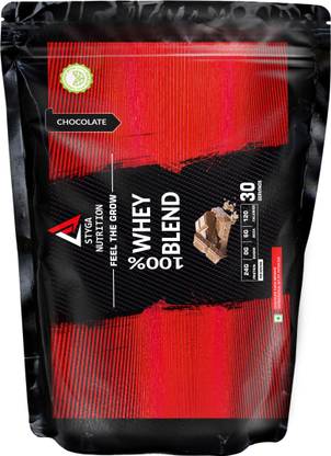 STYGA 6gm Bcaa, And Low Carbs | Added With Digestive Enzymes | Sweetened With Stevia | Whey Protein