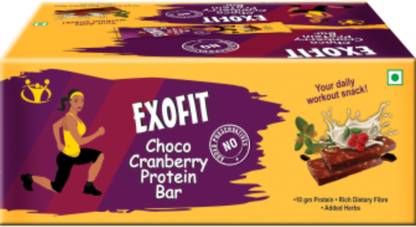 EXOFIT Choco Cranberry Protein Bars